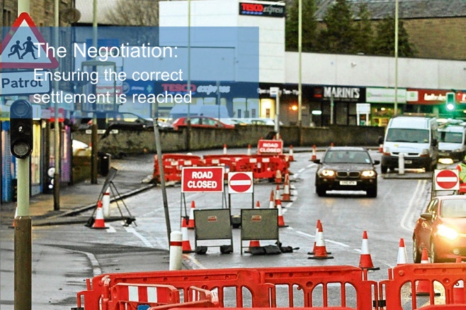 Water Roadworks outside a National Retailer in Wigan