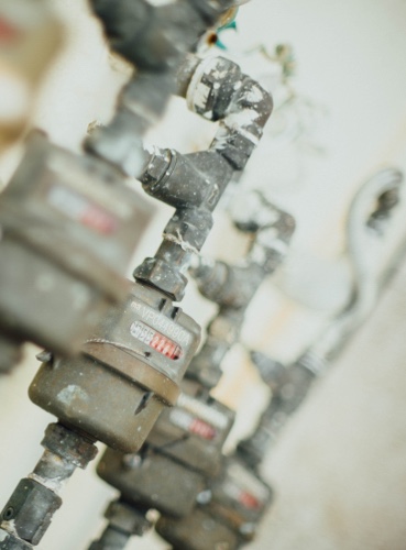 Old fashioned meters. Move to automatic meter reading